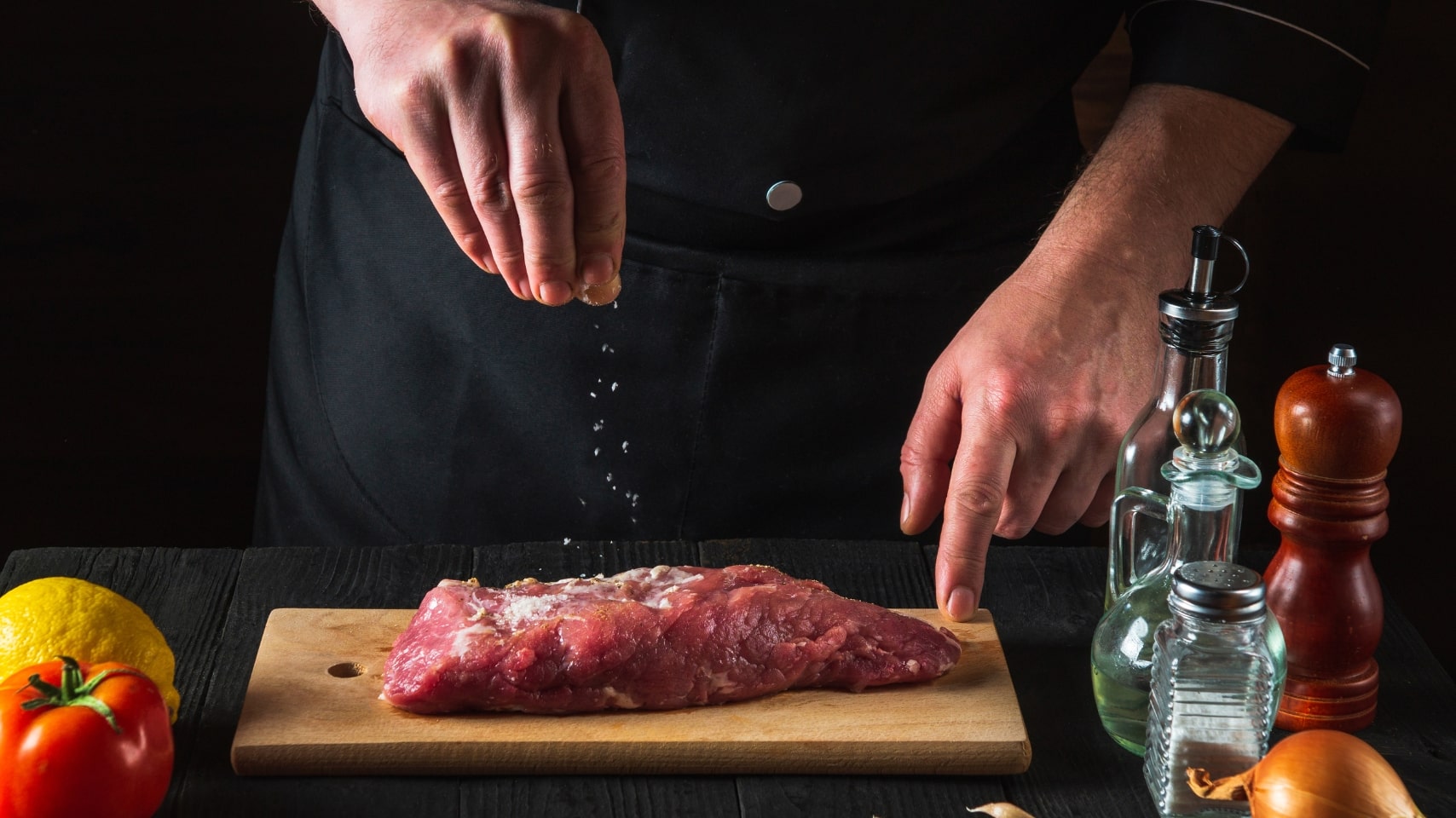 Seasoning steak perfectly
